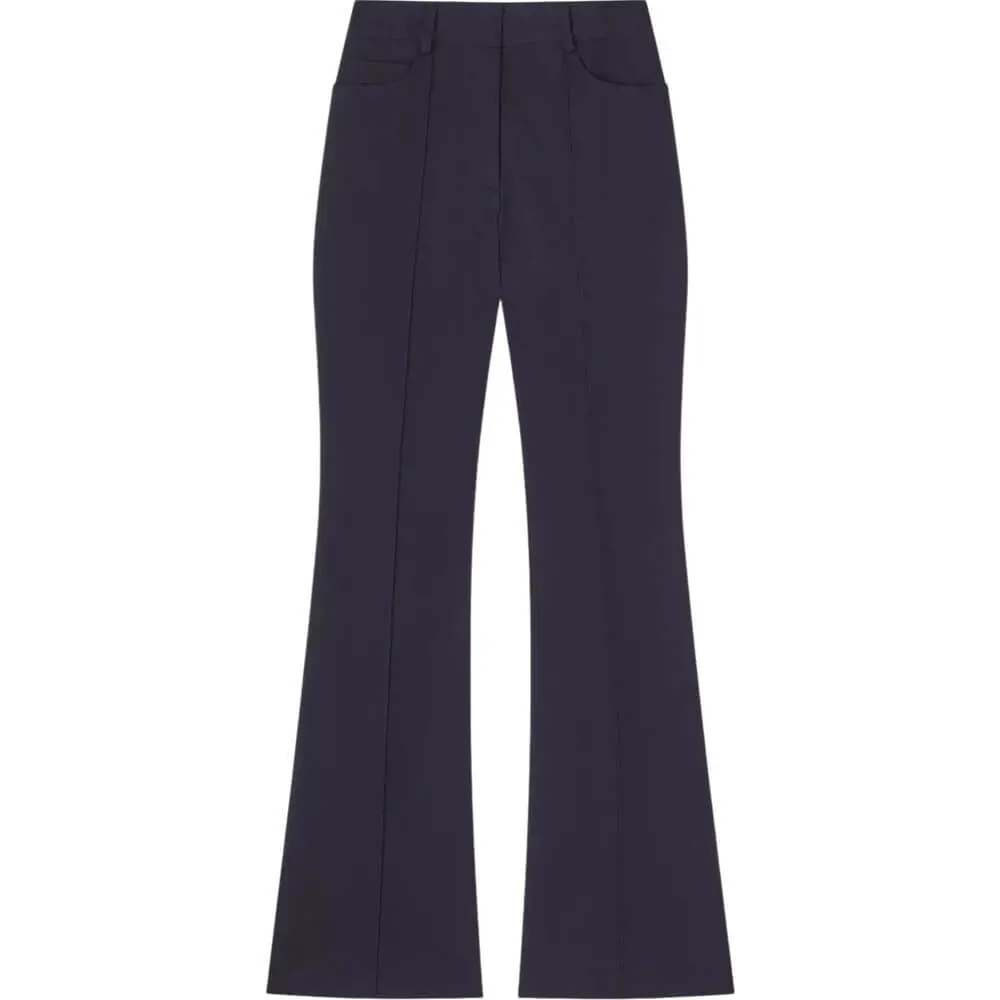 LK Bennett Susie Cotton Blend Flared Trousers